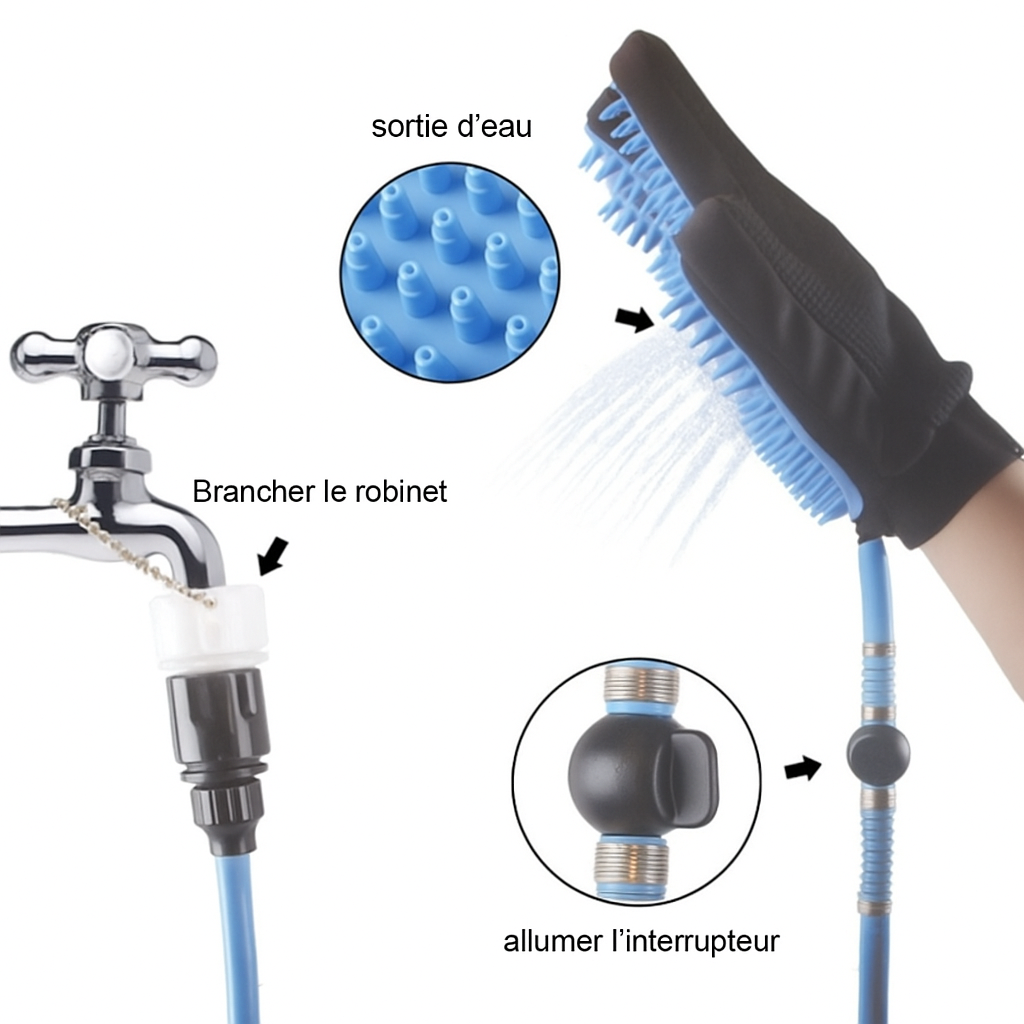 Pommeau de douche pour chien et chat